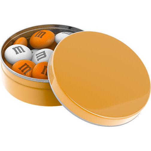 Personalisierte M&M’s®Metallbox 20 G , M&M\'s, orange-glänzend, 1,70cm (Höhe), Bild 1