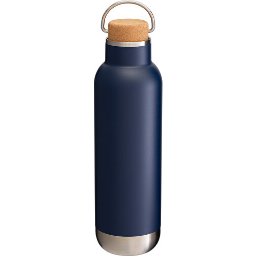 Thermotrinkflasche RETUMBLER-ORTADO 750 , dunkelblau / braun, Kork, recycelter Edelstahl, recyceltes Polypropylen, Silikon, 26,80cm x 7,70cm x 7,70cm (Länge x Höhe x Breite), Bild 6