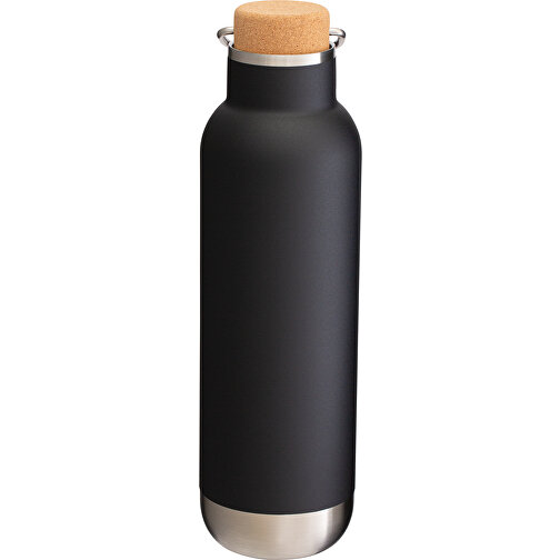 Thermotrinkflasche RETUMBLER-ORTADO 750 , schwarz / braun, Kork, recycelter Edelstahl, recyceltes Polypropylen, Silikon, 26,80cm x 7,70cm x 7,70cm (Länge x Höhe x Breite), Bild 7