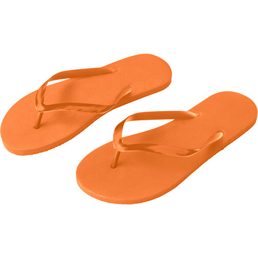 MAUPITI S / M. Strand-Badelatschen , orange, PE, PVC, S / M, , Bild 1