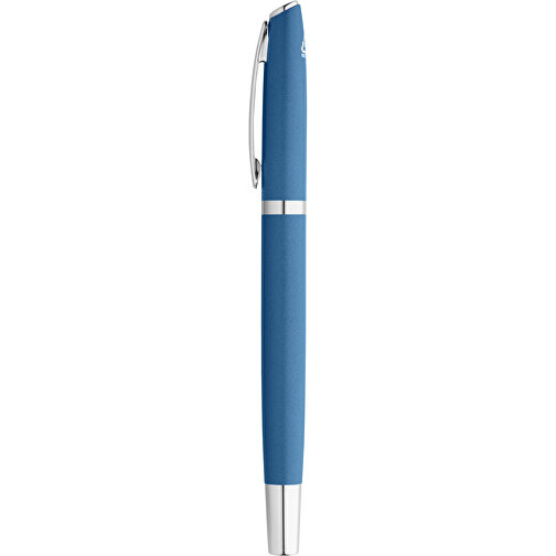 RE-LANDO-SET. Tintenroller Und Kugelschreiber Mit Gehäuse Aus 100% Recyceltem Aluminium , blau, Recyceltes Aluminium, Metall, , Bild 7
