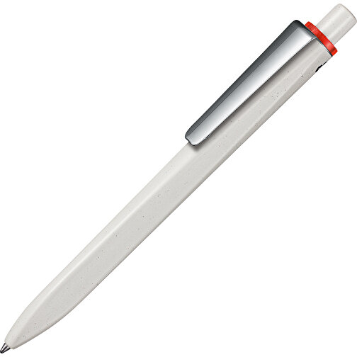 Kugelschreiber RIDGE GRAU RECYCLED M , Ritter-Pen, grau recycled/rot transparent recycled, ABS u. Metall, 141,00cm (Länge), Bild 2
