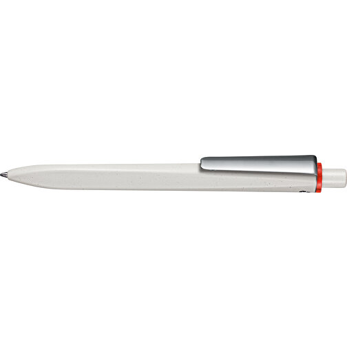 Kugelschreiber RIDGE GRAU RECYCLED M , Ritter-Pen, grau recycled/rot transparent recycled, ABS u. Metall, 141,00cm (Länge), Bild 3