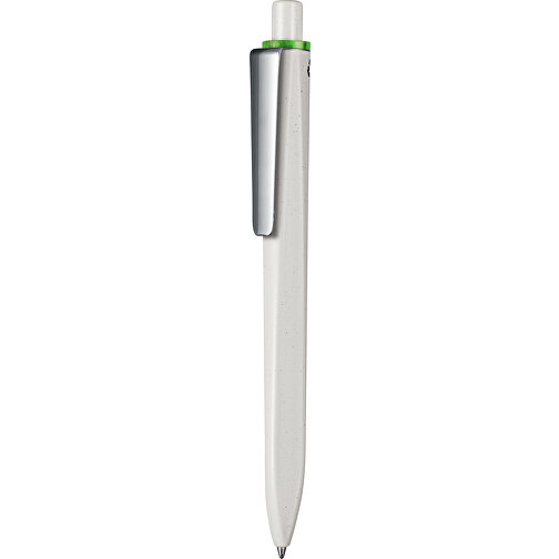 Kugelschreiber RIDGE GRAU RECYCLED M , Ritter-Pen, grau recycled/grün transp. recycled, ABS u. Metall, 141,00cm (Länge), Bild 1