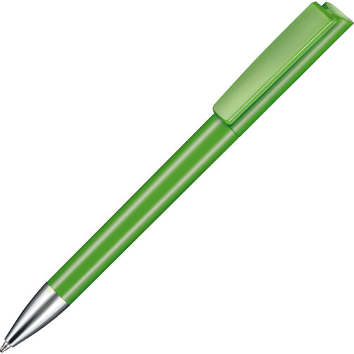 Kugelschreiber GLORY , Ritter-Pen, Apfel-grün, ABS-Kunststoff, Messing, 14,20cm (Länge), Bild 2