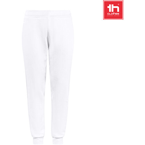 THC SPRINT WH. Jogginghose (Unisex) , weiss, French Terry, recycelter Polyester, S, , Bild 4