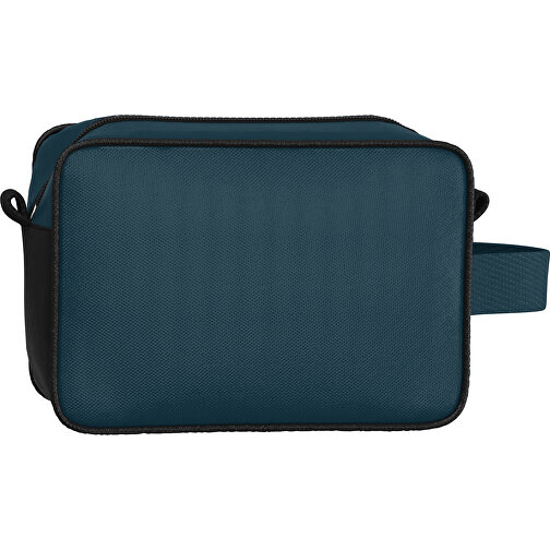 Kosmetiktasche Nova , heidelbeerblau / schwarz, Sublimation-fabric 200g - Polyester (PU), 16,00cm x 8,00cm x 23,00cm (Länge x Höhe x Breite), Bild 2