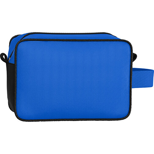 Kosmetiktasche Nova , königsblau / schwarz, Sublimation-fabric 200g - Polyester (PU), 16,00cm x 8,00cm x 23,00cm (Länge x Höhe x Breite), Bild 2