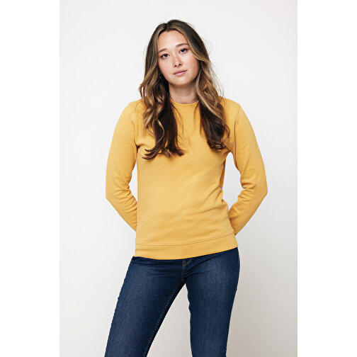 Iqoniq Zion Rundhals-Sweater Aus Recycelter Baumwolle , ochre yellow, 50% recycelte und 50% biologische Baumwolle, XXL, 78,00cm x 1,00cm (Länge x Höhe), Bild 9