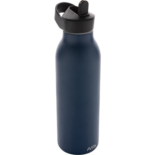 Avira Ara RCS Re-Steel Fliptop Wasserflasche 500ml , navy blau, Rostfreier Stahl - recycelt, 24,00cm (Höhe), Bild 1