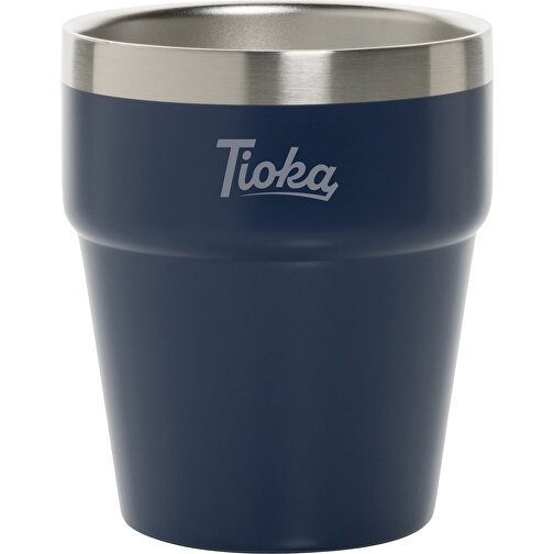 Clark Doppelwandige RCS Kaffeetasse 300ml , navy blau, Rostfreier Stahl - recycelt, 9,70cm (Höhe), Bild 3