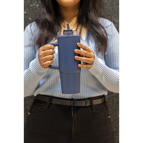 Tana Becher Aus RCS Recyceltem Kunststoff Mit Griff 900ml , navy blau, Polypropylen - recycelt, 24,10cm (Höhe), Bild 8