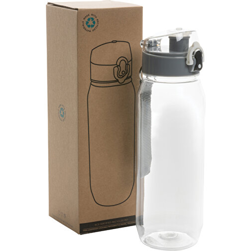 Yide Verschließbare Wasserflasche Aus RCS Rec. PET, 800ml , transparent, PET - recycelt, 25,00cm (Höhe), Bild 10