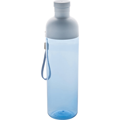 Impact Auslaufsichere Wasserflasche Aus RCS Recyc. PET 600ml , blau, PET - recycelt, 24,30cm (Höhe), Bild 1