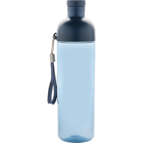 Impact Auslaufsichere Wasserflasche Aus RCS Recyc. PET 600ml , navy blau, PET - recycelt, 24,30cm (Höhe), Bild 2