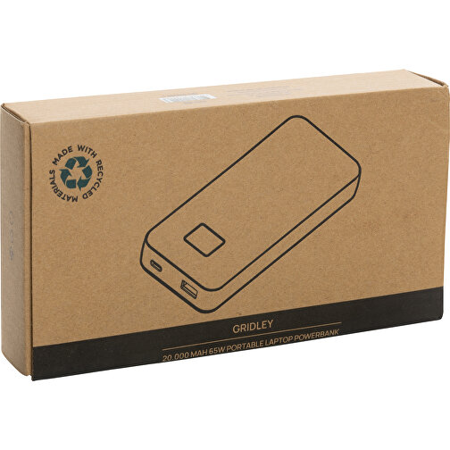 Gridley 20.000mAh 65W Laptop Powerbank in RCS rPlastik, Immagine 10