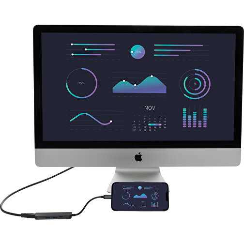 Terra Hub laget av resirkulert aluminium fra RCS med HDMI-inngang, Bilde 6