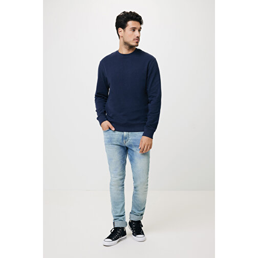 Iqoniq Zion Rundhals-Sweater Aus Recycelter Baumwolle , navy blau, 50% recycelte und 50% biologische Baumwolle, 5XL, 83,00cm x 1,00cm (Länge x Höhe), Bild 7