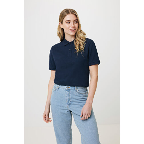 Iqoniq Yosemite Piqué-Poloshirt Aus Recycelter Baumwolle , navy blau, 50% recycelte und 50% biologische Baumwolle, 5XL, 82,50cm x 0,50cm (Länge x Höhe), Bild 11