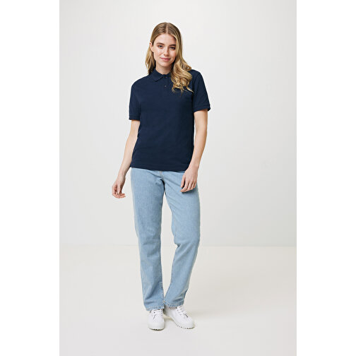 Iqoniq Yosemite Piqué-Poloshirt Aus Recycelter Baumwolle , navy blau, 50% recycelte und 50% biologische Baumwolle, 4XL, 81,50cm x 0,50cm (Länge x Höhe), Bild 7