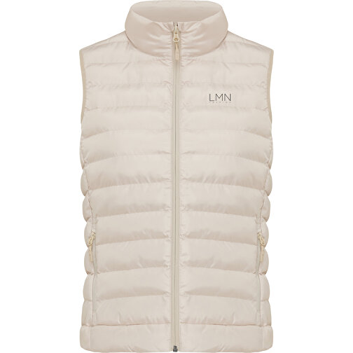 Iqoniq Meru Damen Bodywarmer Aus Recyceltem Polyester , beige, 100% recyceltes Polyester, L, 64,00cm x 0,50cm (Länge x Höhe), Bild 12