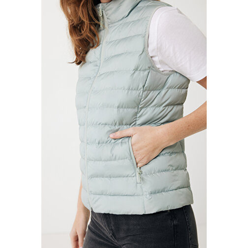 Iqoniq Meru Damen Bodywarmer Aus Recyceltem Polyester , Iceberg green, 100% recyceltes Polyester, XXL, 68,00cm x 0,50cm (Länge x Höhe), Bild 9