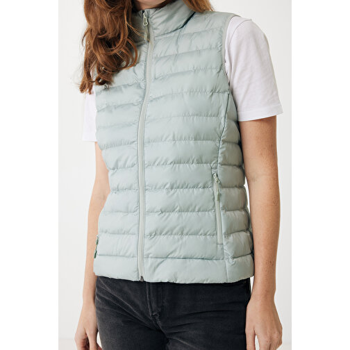 Iqoniq Meru Damen Bodywarmer Aus Recyceltem Polyester , Iceberg green, 100% recyceltes Polyester, XS, 58,00cm x 0,50cm (Länge x Höhe), Bild 8