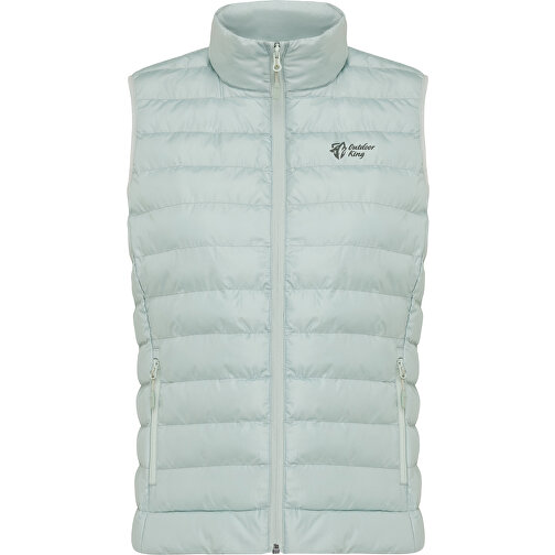 Iqoniq Meru Damen Bodywarmer Aus Recyceltem Polyester , Iceberg green, 100% recyceltes Polyester, XL, 66,00cm x 0,50cm (Länge x Höhe), Bild 13