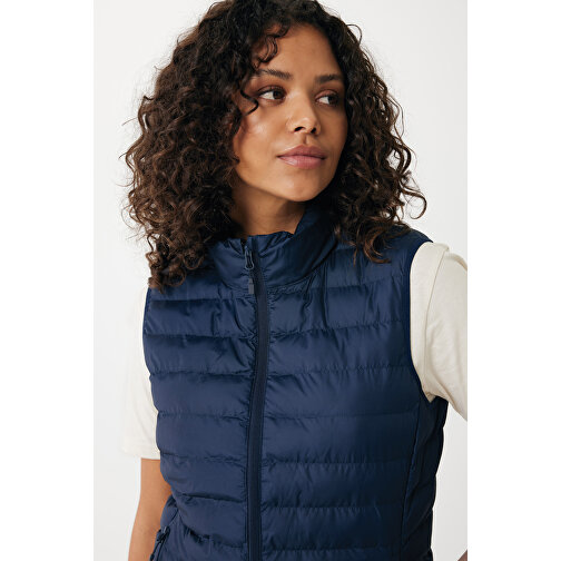 Iqoniq Meru Damen Bodywarmer Aus Recyceltem Polyester , navy blau, 100% recyceltes Polyester, XL, 66,00cm x 0,50cm (Länge x Höhe), Bild 7