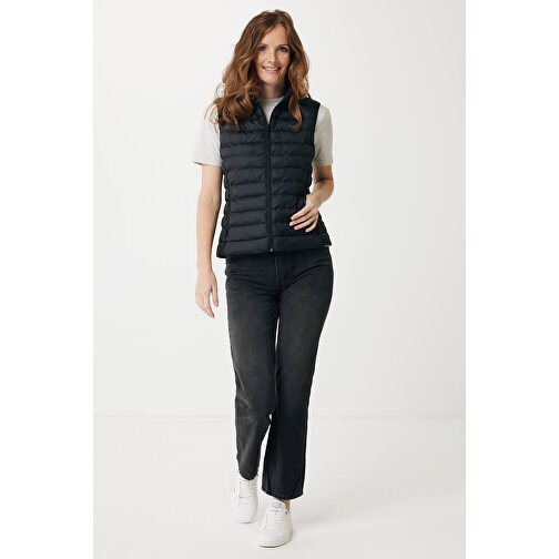 Iqoniq Meru Damen Bodywarmer Aus Recyceltem Polyester , schwarz, 100% recyceltes Polyester, S, 60,00cm x 0,50cm (Länge x Höhe), Bild 6