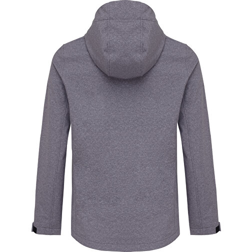 Iqoniq Makalu Damen Softshelljacke Aus Recyceltem Polyester , vulcano heather grey, 91% recyceltes Polyester, 7% recyceltes TPU, 2% Elastan, XXS, 56,00cm x 2,50cm (Länge x Höhe), Bild 2