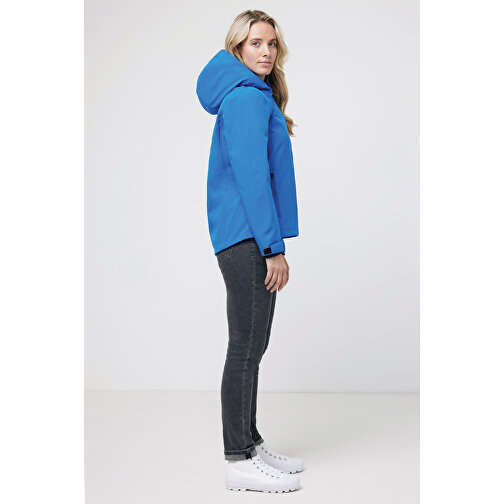 Iqoniq Makalu Damen Softshelljacke Aus Recyceltem Polyester , Königsblau, 91% recyceltes Polyester, 7% recyceltes TPU, 2% Elastan, XXL, 72,00cm x 3,00cm (Länge x Höhe), Bild 6