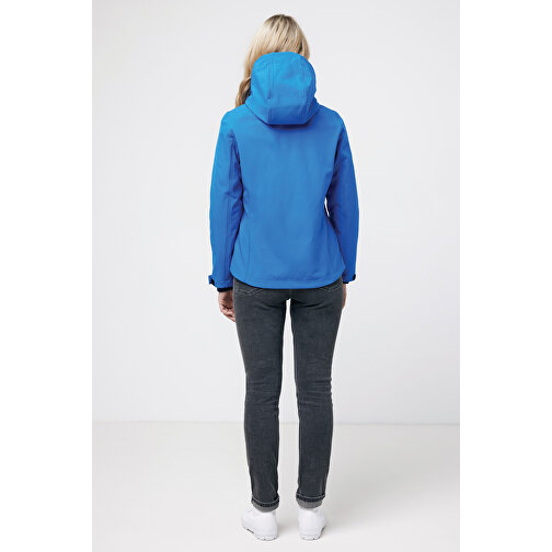 Iqoniq Makalu Damen Softshelljacke Aus Recyceltem Polyester , Königsblau, 91% recyceltes Polyester, 7% recyceltes TPU, 2% Elastan, XS, 62,00cm x 2,50cm (Länge x Höhe), Bild 7