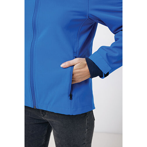 Iqoniq Makalu Damen Softshelljacke Aus Recyceltem Polyester , Königsblau, 91% recyceltes Polyester, 7% recyceltes TPU, 2% Elastan, L, 68,00cm x 3,00cm (Länge x Höhe), Bild 9