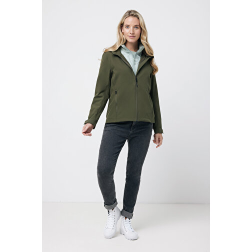 Iqoniq Makalu Damen Softshelljacke Aus Recyceltem Polyester , khaki, 91% recyceltes Polyester, 7% recyceltes TPU, 2% Elastan, XXL, 72,00cm x 3,00cm (Länge x Höhe), Bild 6