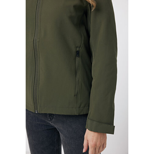 Iqoniq Makalu Damen Softshelljacke Aus Recyceltem Polyester , khaki, 91% recyceltes Polyester, 7% recyceltes TPU, 2% Elastan, XXL, 72,00cm x 3,00cm (Länge x Höhe), Bild 8