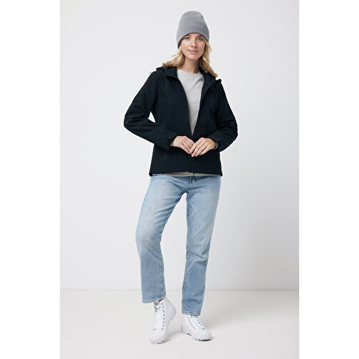 Iqoniq Makalu Damen Softshelljacke Aus Recyceltem Polyester , schwarz, 91% recyceltes Polyester, 7% recyceltes TPU, 2% Elastan, XXS, 56,00cm x 2,50cm (Länge x Höhe), Bild 5