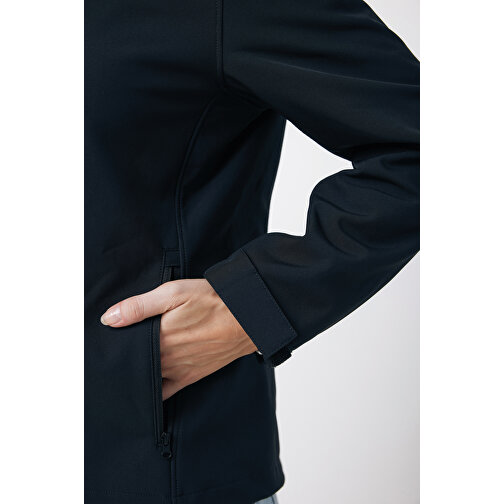 Iqoniq Makalu Damen Softshelljacke Aus Recyceltem Polyester , schwarz, 91% recyceltes Polyester, 7% recyceltes TPU, 2% Elastan, XS, 62,00cm x 2,50cm (Länge x Höhe), Bild 10