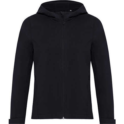 Iqoniq Makalu Damen Softshelljacke Aus Recyceltem Polyester , schwarz, 91% recyceltes Polyester, 7% recyceltes TPU, 2% Elastan, XL, 70,00cm x 3,00cm (Länge x Höhe), Bild 1