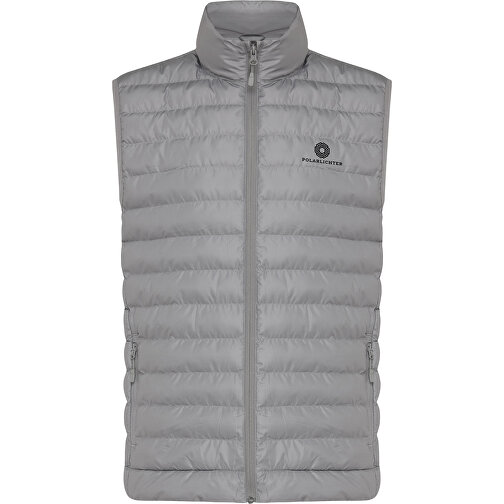 Iqoniq Meru Herren Bodywarmer Aus Recyceltem Polyester , Silbergrau, 100% recyceltes Polyester, XL, 73,00cm x 0,50cm (Länge x Höhe), Bild 13