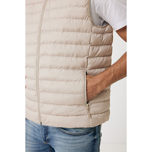 Iqoniq Meru Herren Bodywarmer Aus Recyceltem Polyester , beige, 100% recyceltes Polyester, XXL, 75,00cm x 0,50cm (Länge x Höhe), Bild 8