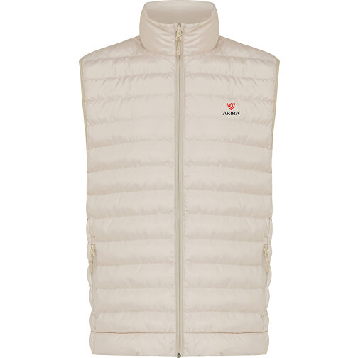 Iqoniq Meru Herren Bodywarmer Aus Recyceltem Polyester , beige, 100% recyceltes Polyester, XL, 73,00cm x 0,50cm (Länge x Höhe), Bild 12