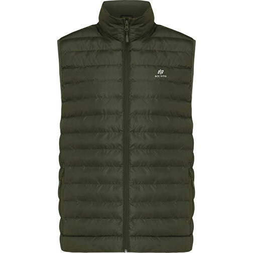 Iqoniq Meru Herren Bodywarmer Aus Recyceltem Polyester , khaki, 100% recyceltes Polyester, S, 67,00cm x 0,50cm (Länge x Höhe), Bild 11