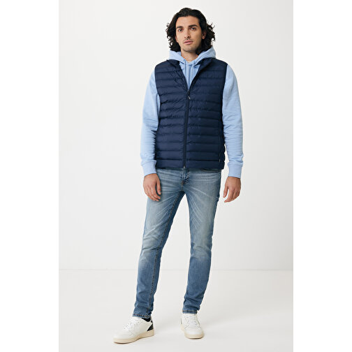 Iqoniq Meru Herren Bodywarmer Aus Recyceltem Polyester , navy blau, 100% recyceltes Polyester, XXXL, 77,00cm x 0,50cm (Länge x Höhe), Bild 6