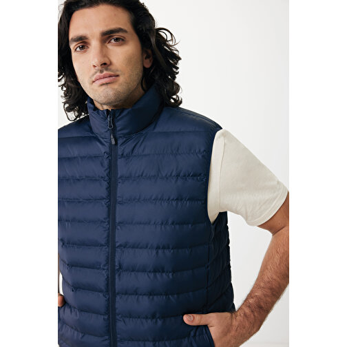 Iqoniq Meru Herren Bodywarmer Aus Recyceltem Polyester , navy blau, 100% recyceltes Polyester, 5XL, 80,00cm x 0,50cm (Länge x Höhe), Bild 10