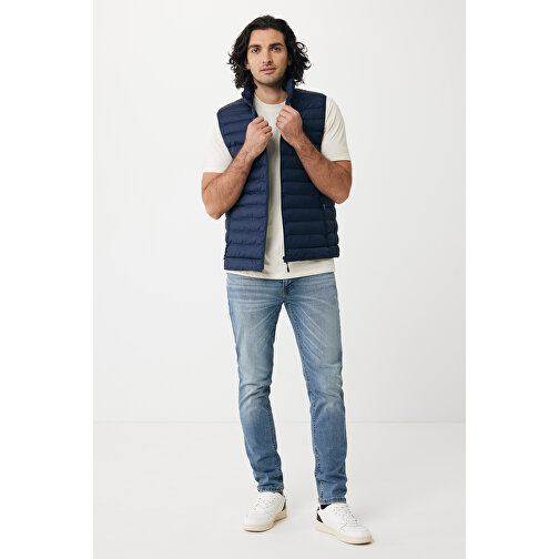 Iqoniq Meru Herren Bodywarmer Aus Recyceltem Polyester , navy blau, 100% recyceltes Polyester, 5XL, 80,00cm x 0,50cm (Länge x Höhe), Bild 3