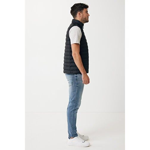 Iqoniq Meru Herren Bodywarmer Aus Recyceltem Polyester , schwarz, 100% recyceltes Polyester, S, 67,00cm x 0,50cm (Länge x Höhe), Bild 6