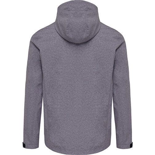 Iqoniq Makalu Herren Softshelljacke Aus Recyceltem Polyester , vulcano heather grey, 91% recyceltes Polyester, 7% recyceltes TPU, 2% Elastan, XXXL, 79,00cm x 3,00cm (Länge x Höhe), Bild 2