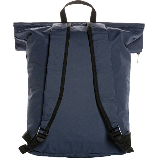 Dillon AWARE™ RPET Faltbarer Lightweight-Rucksack , navy blau, PET - recycelt, 30,00cm x 46,00cm (Länge x Höhe), Bild 4