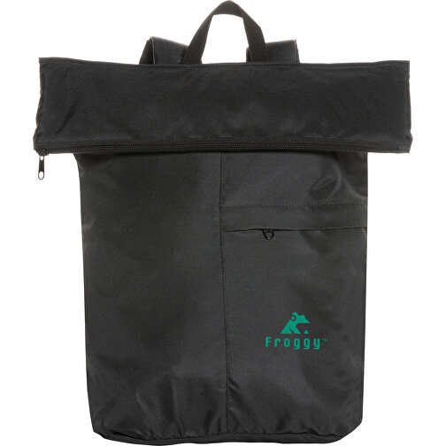 Dillon AWARE™ RPET Faltbarer Lightweight-Rucksack , schwarz, PET - recycelt, 30,00cm x 46,00cm (Länge x Höhe), Bild 7